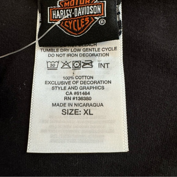NWT Harley Davidson V Neck T-Shirt War Horse Ocala FL Size XL - Picture 5 of 13